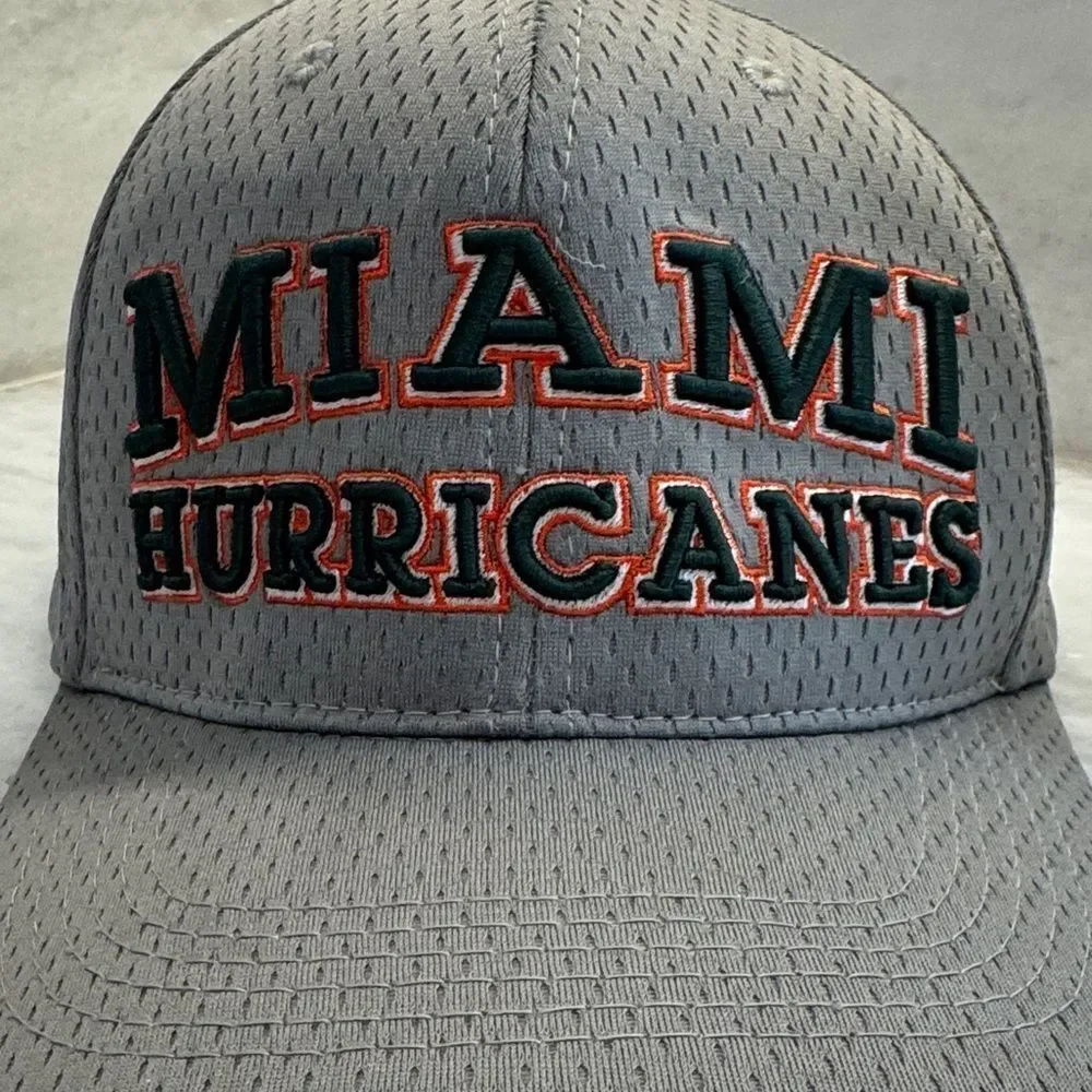 DYME LYFE University of Miami Hurricanes SnapBack perforated baseball Cap Hat